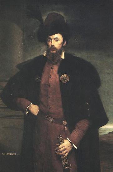 Leon Kaplinski Portrait of Jan Dzialynski. Germany oil painting art